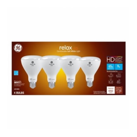 Current GE 4PK 9W BR30 Bulb 93129940